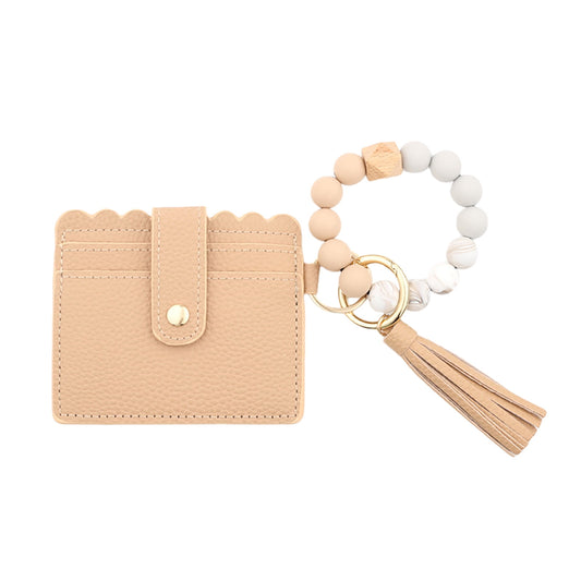 PALIFEUR Wallet Women, Wallet Keychain Wristlet for Women, Slim Credit Card Holder Wallet, Fashion Tassel V1189-LWWAL-20260325-01417