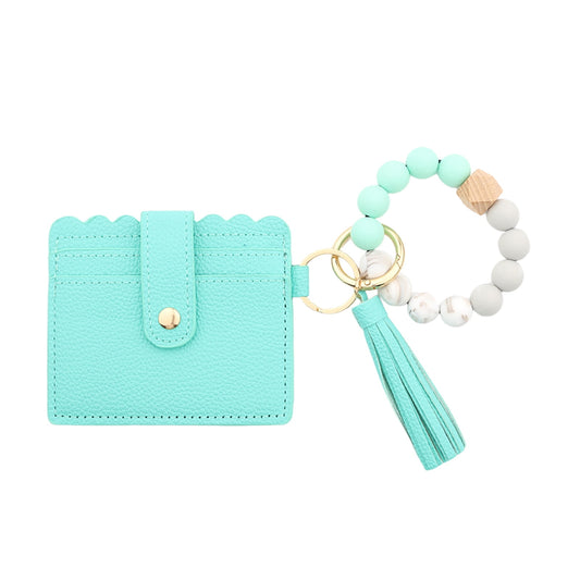 PALIFEUR Wallet Women, Wallet Keychain Wristlet for Women, Slim Credit Card Holder Wallet, Fashion Tassel V1189-LWWAL-20260325-01419
