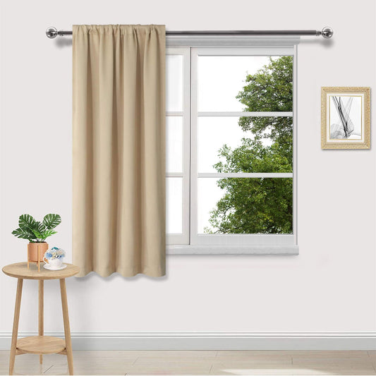 Xuniizn Blackout Curtains for Bedroom Thermal Insulated - 100%Polyester Black Out Curtains 2 Panels Set Room V1189-LWWAL-20260325-01431