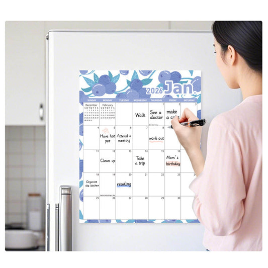 Tyidzon Magnetic Calendar for Refrigerator 2026-2027, 12x10" 18 Month Runs Monthly Fridge Calendar Magnet V1189-LWWAL-20260325-01440