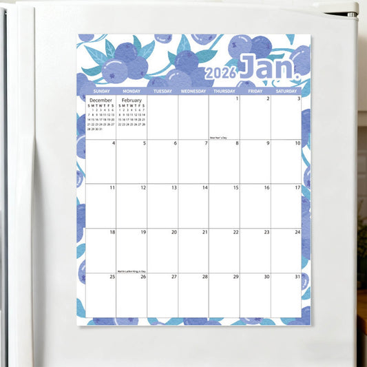 Tyidzon Magnetic Calendar for Refrigerator 2026-2027, 12x10" 18 Month Runs Monthly Fridge Calendar Magnet V1189-LWWAL-20260325-01440