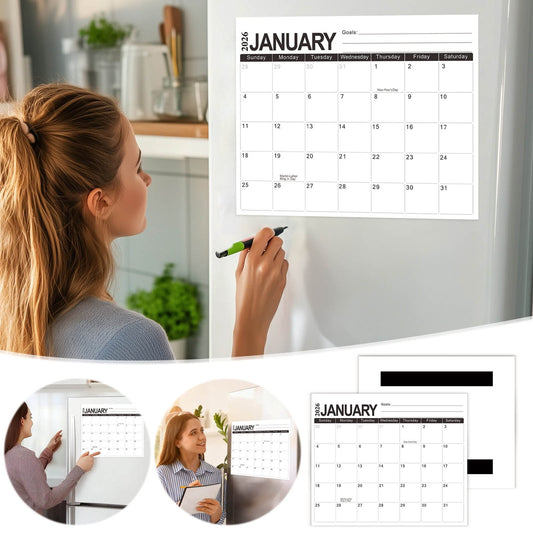Tyidzon Magnetic Calendar for Refrigerator 2026-2027, 12x10" 18 Month Runs Monthly Fridge Calendar Magnet V1189-LWWAL-20260325-01441