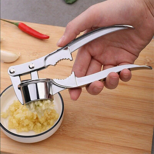 Stainless Steel Garlic Press Rocker, Garlic Mincer With Studs, Heavy Duty Garlic Chopper, Effective Garlic V1189-LWWAL-20260325-01452