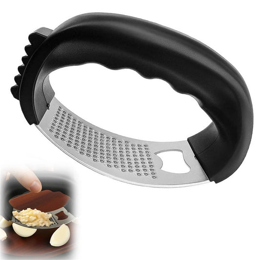 Stainless Steel Garlic Press Rocker, Garlic Mincer With Studs, Heavy Duty Garlic Chopper, Effective Garlic V1189-LWWAL-20260325-01453