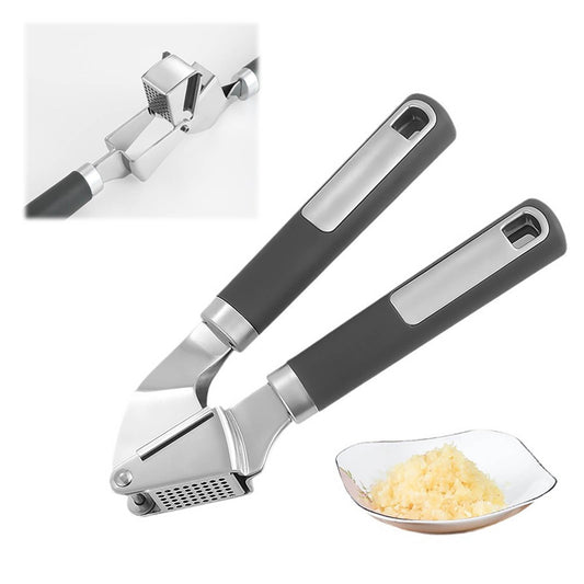 Stainless Steel Garlic Press Rocker, Garlic Mincer With Studs, Heavy Duty Garlic Chopper, Effective Garlic V1189-LWWAL-20260325-01454