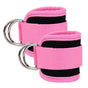 Billbianc Adjustable Polyester Ankle Straps for Cable Machine Kickbacks (2 Pack) Pink V1189-LWWAL-20260325-01564