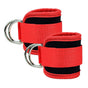 Billbianc Adjustable Polyester Ankle Straps for Cable Machine Kickbacks (2 Pack) Red V1189-LWWAL-20260325-01565