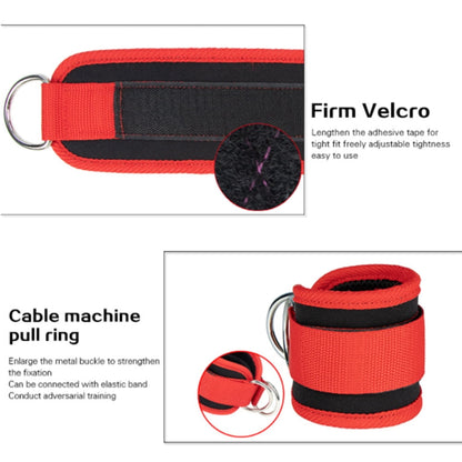 Billbianc Adjustable Polyester Ankle Straps for Cable Machine Kickbacks (2 Pack) Red V1189-LWWAL-20260325-01565