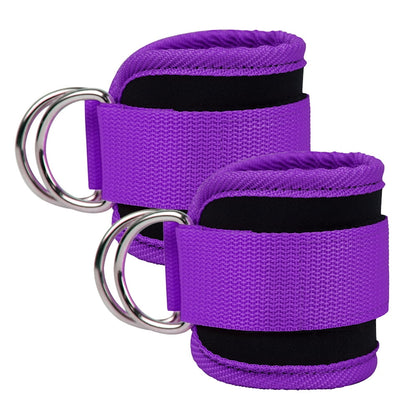 Billbianc Adjustable Polyester Ankle Straps for Cable Machine Kickbacks (2 Pack) purple V1189-LWWAL-20260325-01566
