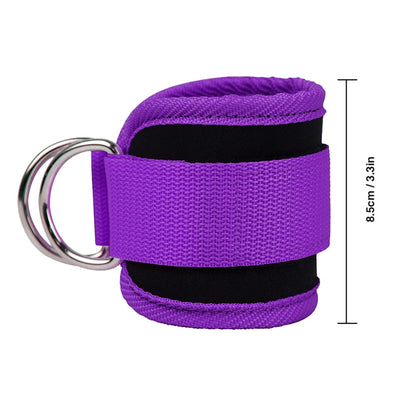 Billbianc Adjustable Polyester Ankle Straps for Cable Machine Kickbacks (2 Pack) purple V1189-LWWAL-20260325-01566