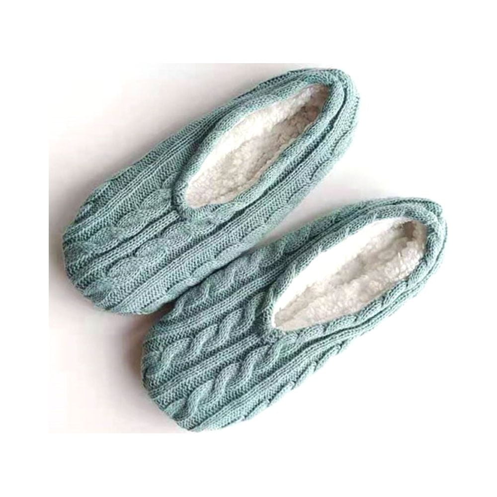 1Pairs Womens Thick & Warm Slipper Socks with Non Slip Grippers - House Socks,light pink light blue V1189-LWWAL-20260325-01568