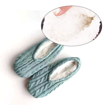 1Pairs Womens Thick & Warm Slipper Socks with Non Slip Grippers - House Socks,light pink light blue V1189-LWWAL-20260325-01568