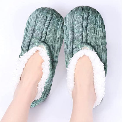 1Pairs Womens Thick & Warm Slipper Socks with Non Slip Grippers - House Socks,light pink light blue V1189-LWWAL-20260325-01568