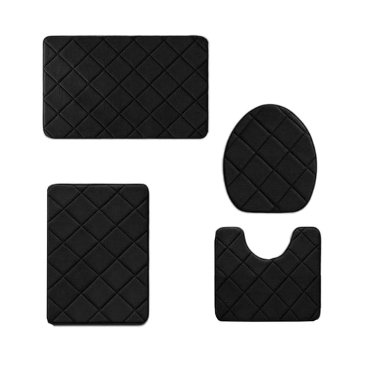 Clearance Tyidzon Bathroom Rugs 4 Piece Ultra Soft & Non-Slip Memory Foam Bath Mats for Bathroom, Absorbent V1189-LWWAL-20260325-01694