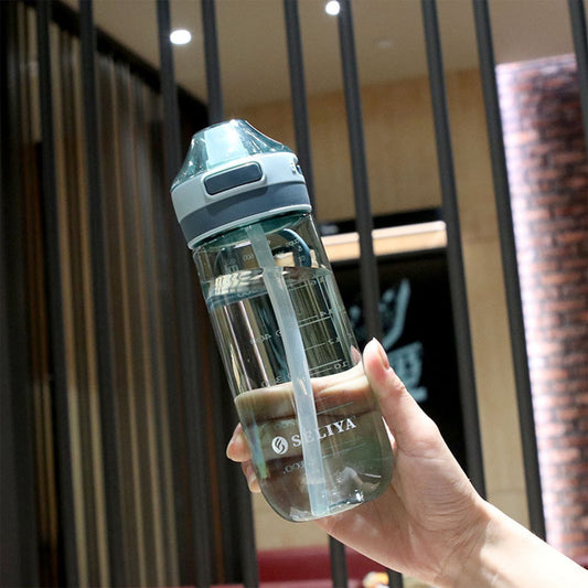 Tyidzon Straw Water Bottle, Water Bottle Cup for Kids/Toddlers Ages 3+ Spill Proof Leak Proof, Water Bottles V1189-LWWAL-20260325-01700