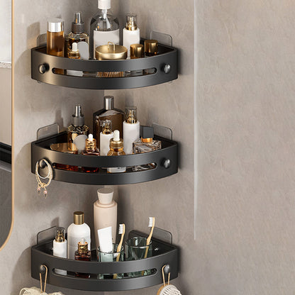 Tyidzon Bathroom Corner Shelf Gray Wall Mounted Corner Shower Caddy Kitchen Corner Shelves No Drill Shower V1189-LWWAL-20260325-01707
