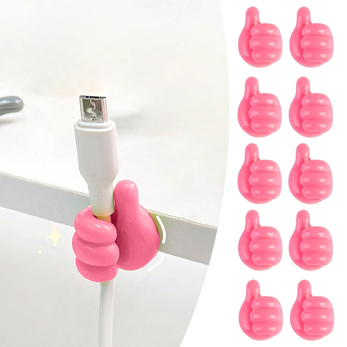 JWDX Hooks Clearance! Thumb Hook Hub Cable Fixing Device Data Cable Storage and Fixing Device Cable V1189-LWWAL-20260325-01713