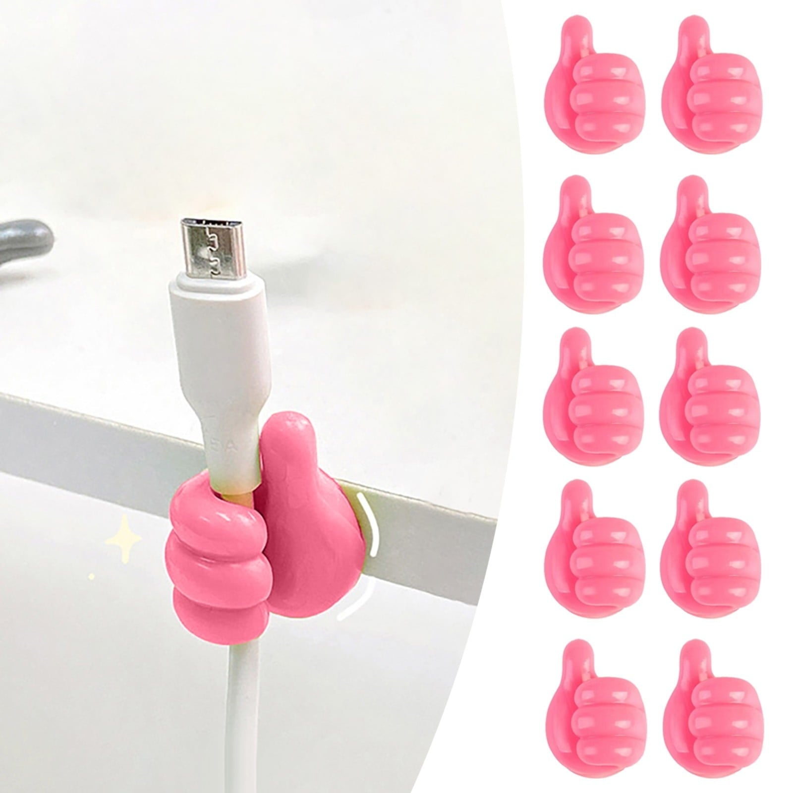 JWDX Hooks Clearance! Thumb Hook Hub Cable Fixing Device Data Cable Storage and Fixing Device Cable V1189-LWWAL-20260325-01713