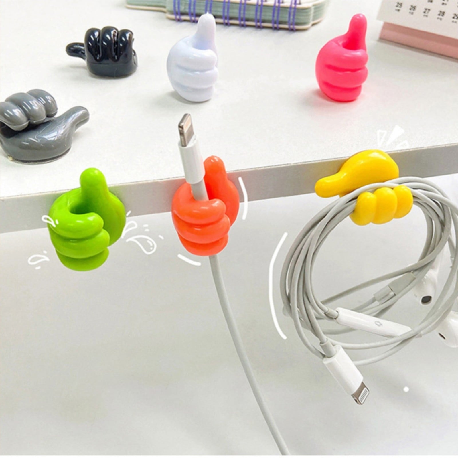 JWDX Hooks Clearance! Thumb Hook Hub Cable Fixing Device Data Cable Storage and Fixing Device Cable V1189-LWWAL-20260325-01713