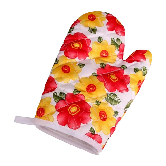 Oven Mitts Clearance! JWDX Baking Oven Gloves Sunflower on White Background, Oven Oven Heat Oven Glove V1189-LWWAL-20260325-01721