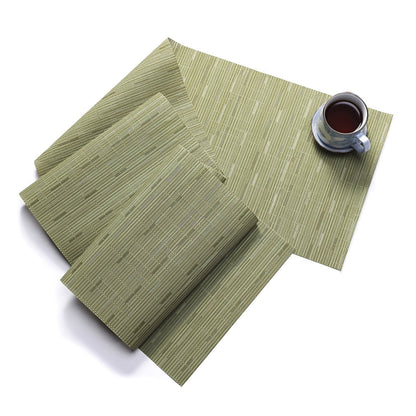 JWDX Placemat Clearance, Table Runner Texture Weave Doily Heat Insulation Pvc Wedding Party Dining Table V1189-LWWAL-20260325-01748