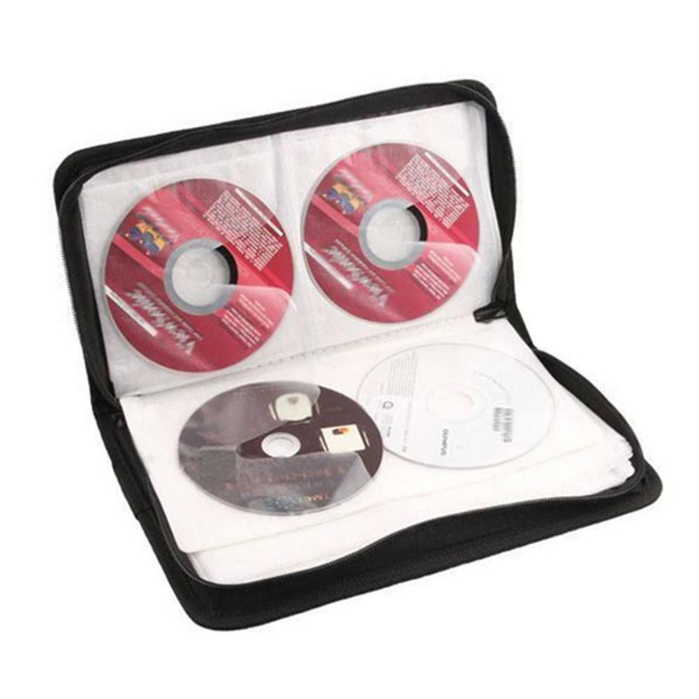 80 Portable Cd Disc Dvd / Vcd / Case Storage Bag Zipper O4B1 V1189-LWWAL-20260325-01756
