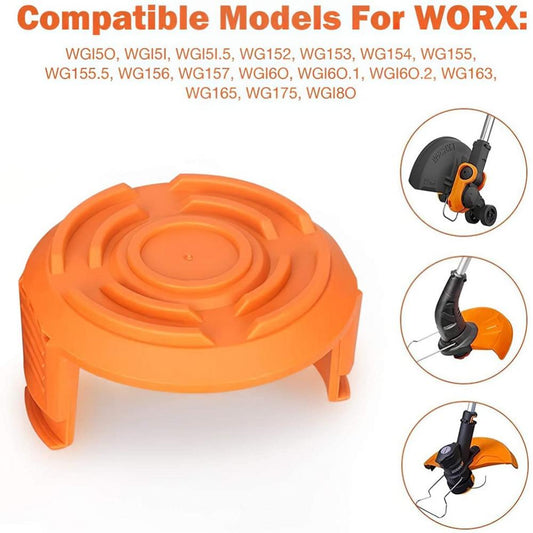 Spool Cap Cover for Worx,Trimmer Replacement Spool Cap Covers for Worx,Suitable for Worx Weed Eater (3 Pack) V1189-LWWAL-20260325-01757