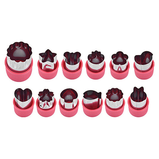 Clearance! Kitchen Utensils Set Eguiwyn 12Pcs Fruit Star Shape Fondant Cake Cookie Plunger Mould Mold Cutter V1189-LWWAL-20260325-01761