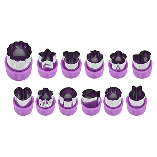 Clearance! Kitchen Utensils Set Eguiwyn 12Pcs Fruit Star Shape Fondant Cake Cookie Plunger Mould Mold Cutter V1189-LWWAL-20260325-01762