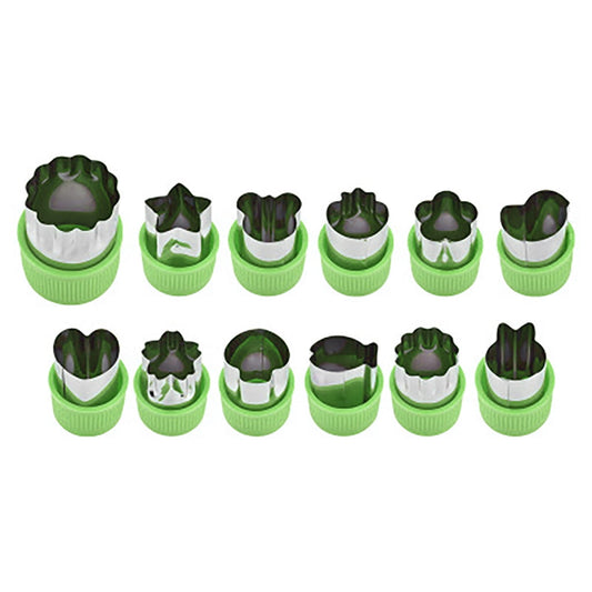 Clearance! Kitchen Utensils Set Eguiwyn 12Pcs Fruit Star Shape Fondant Cake Cookie Plunger Mould Mold Cutter V1189-LWWAL-20260325-01763
