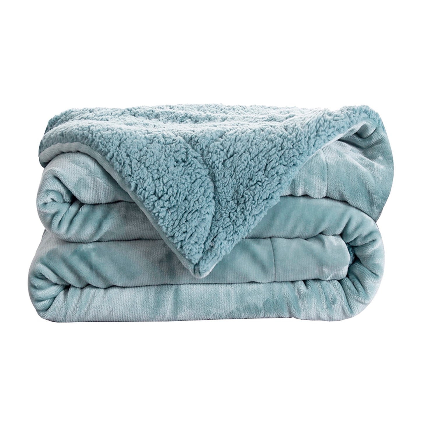 + 1X Blanket, End of Year Clearance: Womens Blankets and Throws, Eveluo Thickened Flannel Lamb Wool Composite V1189-LWWAL-20260325-01791