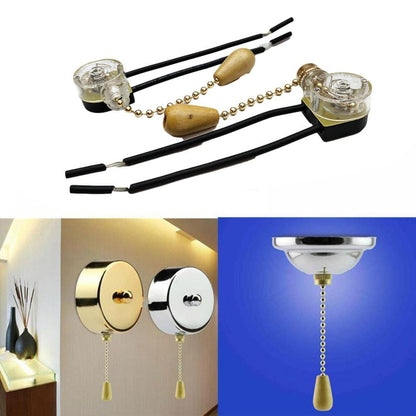 2pcs Universal Ceiling Fan Wall Light Replacement Pull Chain Cord Switch Control M5B2 V1189-LWWAL-20260325-01807
