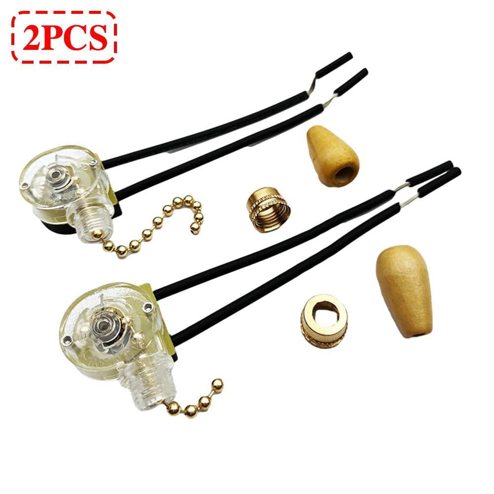 2pcs Universal Ceiling Fan Wall Light Replacement Pull Chain Cord Switch Control M5B2 V1189-LWWAL-20260325-01807