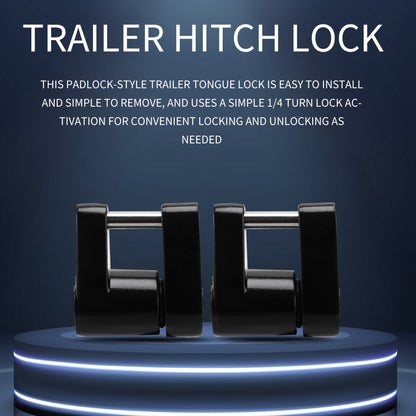 2 Set Trailer Hitch Coupler Lock Trailer Coupler Padlock 1/4 Inch Hitch Pin 3/4 Coupler Span for Truck V1189-LWWAL-20260325-01808