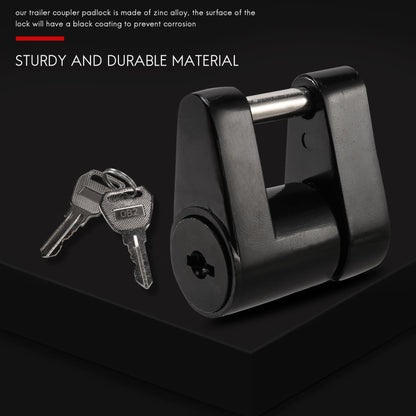 2 Set Trailer Hitch Coupler Lock Trailer Coupler Padlock 1/4 Inch Hitch Pin 3/4 Coupler Span for Truck V1189-LWWAL-20260325-01808