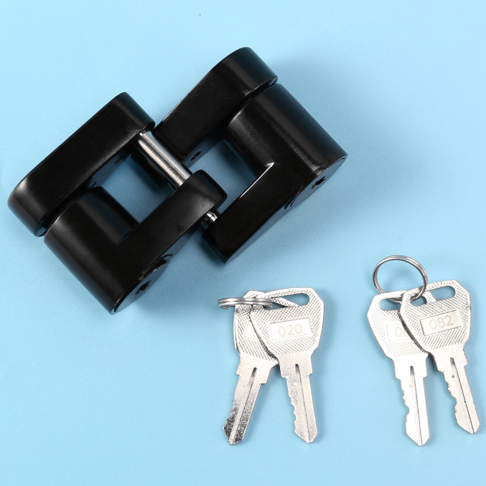 2 Set Trailer Hitch Coupler Lock Trailer Coupler Padlock 1/4 Inch Hitch Pin 3/4 Coupler Span for Truck V1189-LWWAL-20260325-01808