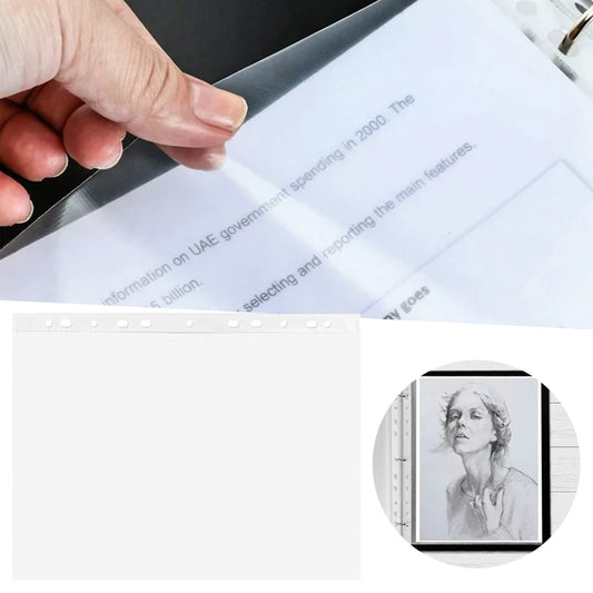 JWDX Document Bag Clearance, Material Bag, 100Pcs Sheet Protectors 9 X 12 Heavy Duty Clear Sheet Protectors V1189-LWWAL-20260325-01821