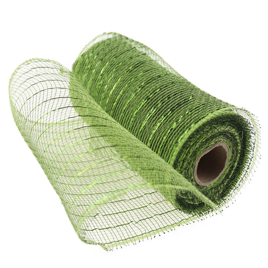 JWDX Gift Yarn Clearance, Packaging Ribbon, Poly Mesh Ribbon with Metallic Foil Each Roll for Wreaths Swags V1189-LWWAL-20260325-01825
