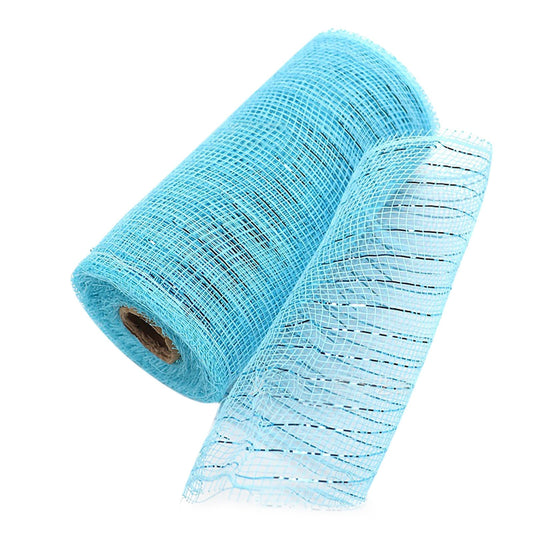 JWDX Gift Yarn Clearance, Packaging Ribbon, Poly Mesh Ribbon with Metallic Foil Each Roll for Wreaths Swags V1189-LWWAL-20260325-01827