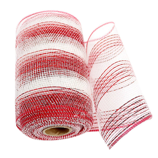 JWDX Gift Yarn Clearance, Packaging Ribbon, Poly Mesh Ribbon with Metallic Foil Each Roll for Wreaths Swags V1189-LWWAL-20260325-01828