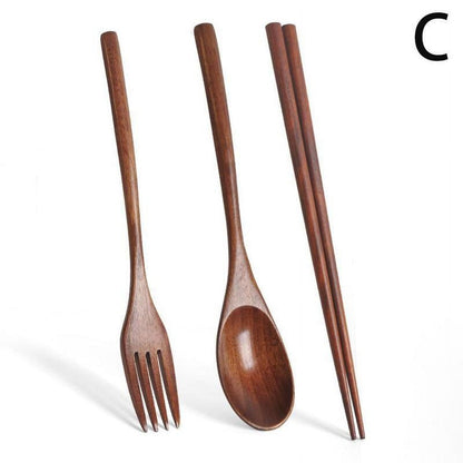 Japanese Natural Chopsticks Wooden Spoon Fork Cutlery Style Set BEST E2B9 V1189-LWWAL-20260325-01833