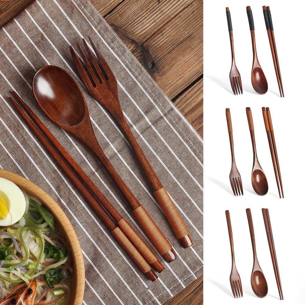 Japanese Natural Chopsticks Wooden Spoon Fork Cutlery Style Set BEST E2B9 V1189-LWWAL-20260325-01833