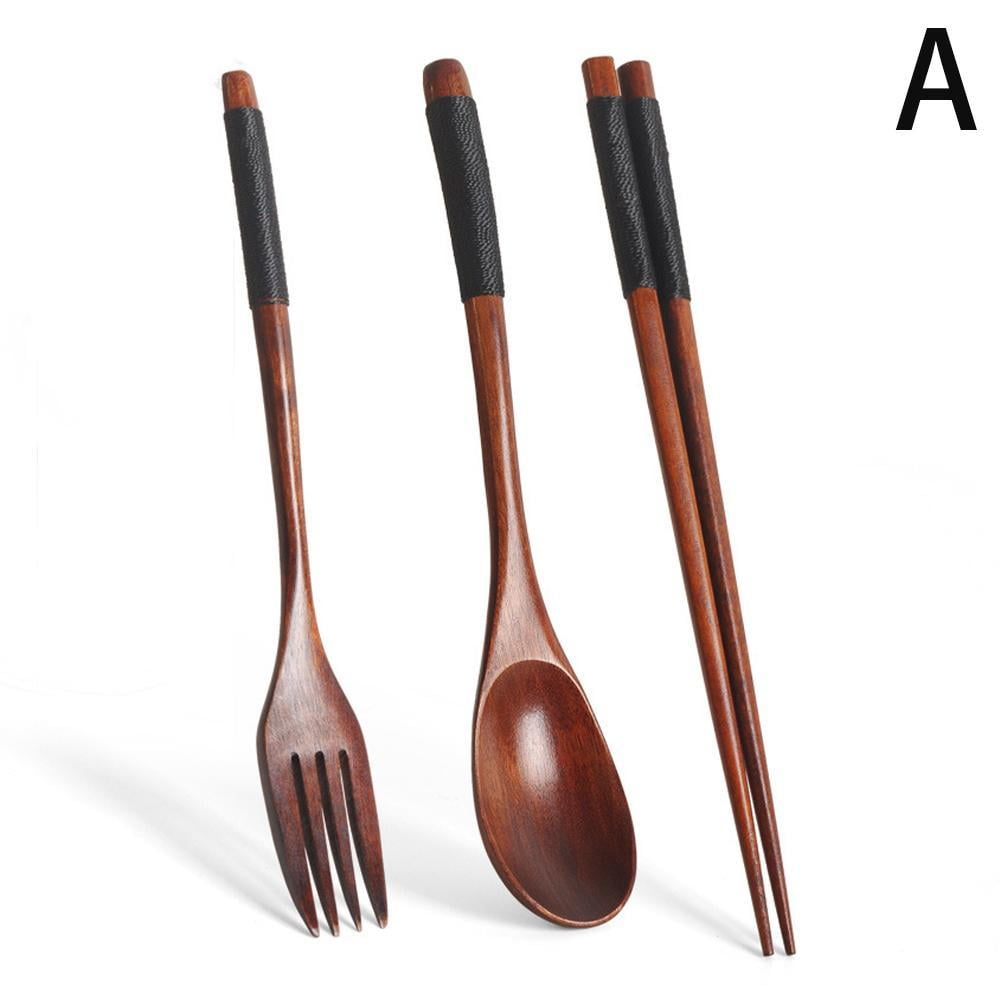 Japanese Natural Chopsticks Wooden Spoon Fork Cutlery Style Set BEST E2B9 V1189-LWWAL-20260325-01833