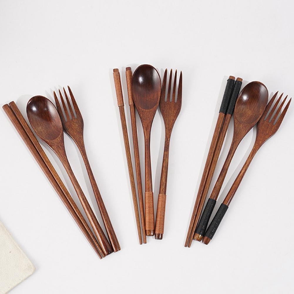 Japanese Natural Chopsticks Wooden Spoon Fork Cutlery Style Set BEST E2B9 V1189-LWWAL-20260325-01833