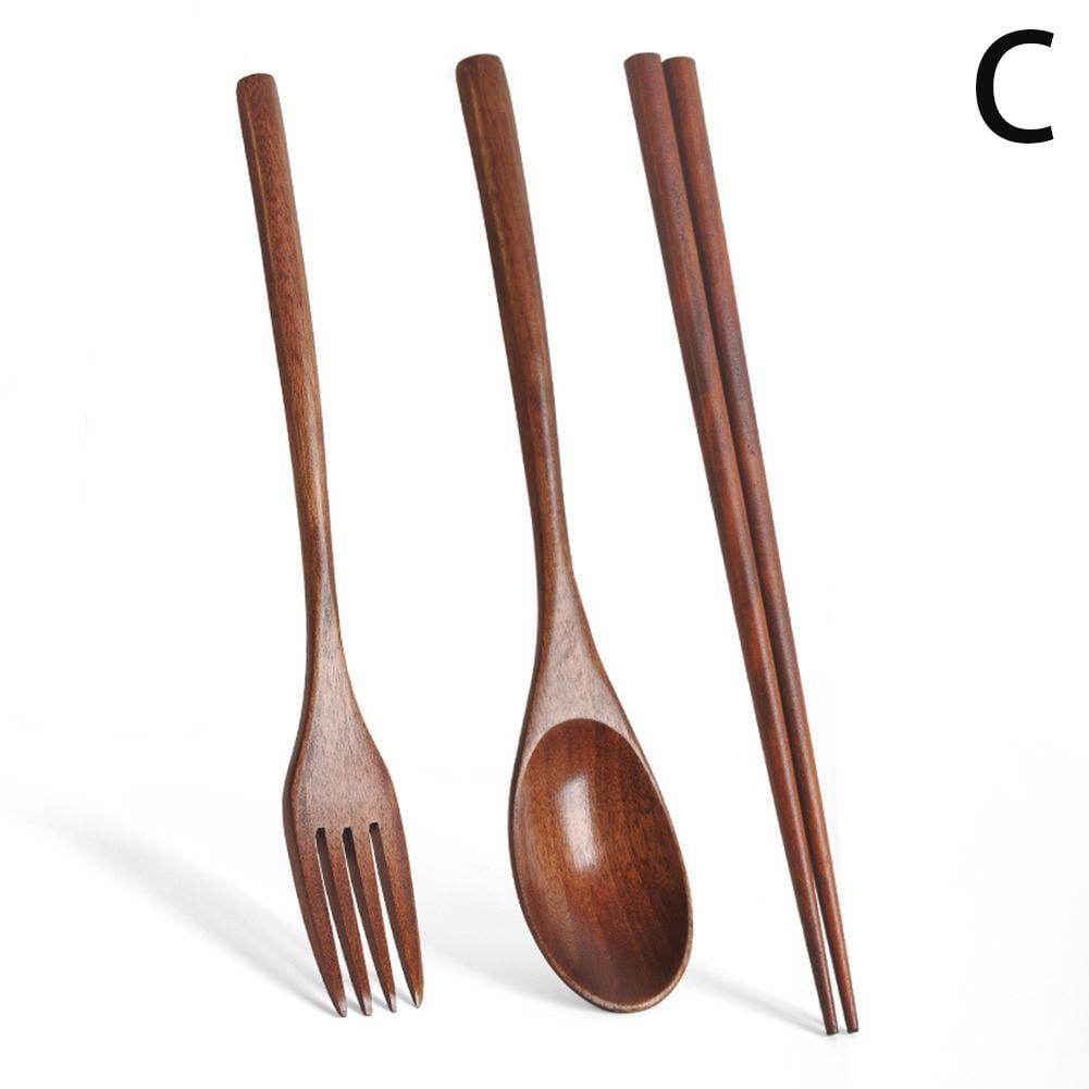 Japanese Natural Chopsticks Wooden Spoon Fork Cutlery Style Set BEST E2B9 V1189-LWWAL-20260325-01833