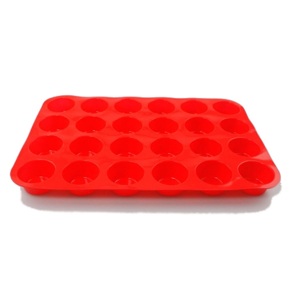 aoksee Kitchen Utensils 24 Cavity Mini Muffin Silicone Soap Cookies Cupcake Bakeware Pan Tray Mould Gift on V1189-LWWAL-20260325-01838