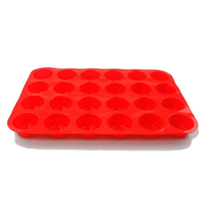 aoksee Kitchen Utensils 24 Cavity Mini Muffin Silicone Soap Cookies Cupcake Bakeware Pan Tray Mould Gift on V1189-LWWAL-20260325-01838