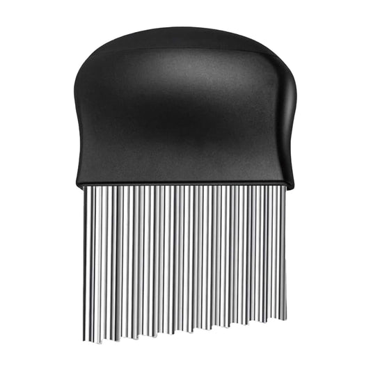 JWDX Crinkle Chopper, Wavy Potato Soap Cutting Tool French Fry Slicer Stainless Steel Blade Wooden Handle V1189-LWWAL-20260325-01842