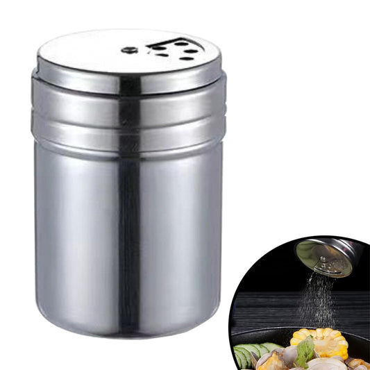 JWDX 2Pcs Salt and Pepper Shakers, Stainless Steel Shaker for Salt Powder Sugar Cinnamon Pepper, Spice V1189-LWWAL-20260325-01844