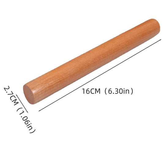 + 1X Rolling Pin, End of Year Clearance: Wooden Pizza Roller, Dumpling Christmas Wooden Silicone Rolling Pin V1189-LWWAL-20260325-01848